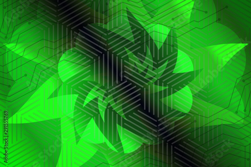 Cuadro en lienzo abstract, green, pattern, texture, design, wave, wallpaper, illustration, light,