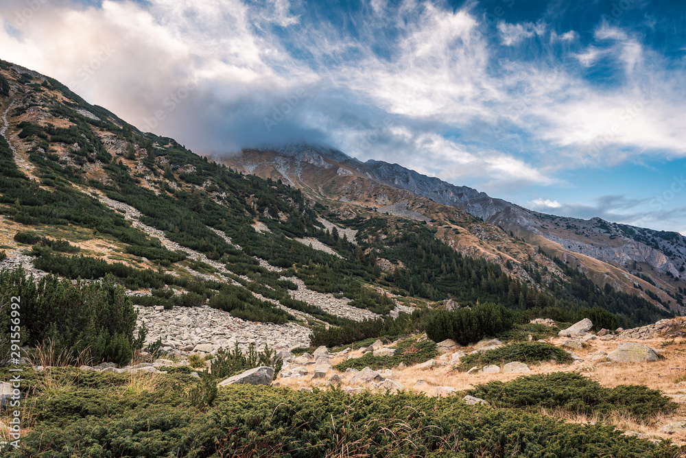 Pirin mountain, Bulgaria. Panoramic view landscape