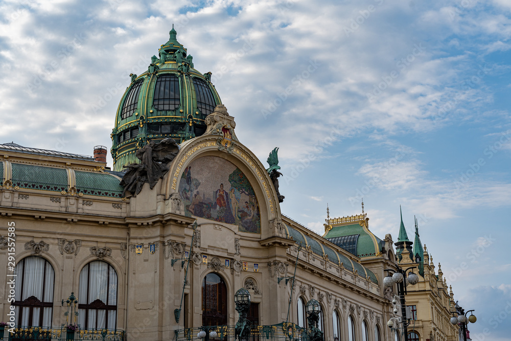 Municipal House Prague in Czech Republic.