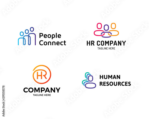 HR Logo Design Template Set