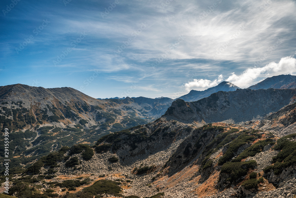 Pirin mountain, Bulgaria. Panoramic view landscape