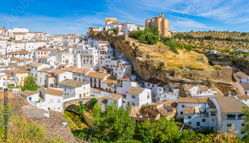 The beautiful village of Setenil de las Bodegas, Provice of Cadiz, Andalusia, Spain. photo