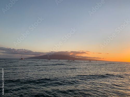 Sunset in Maui Hawaii