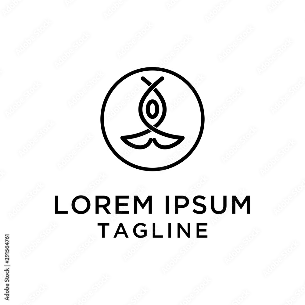 initial letter SS Yoga logo template initial letter SS Yoga logo template