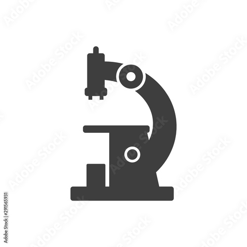 Microscope icon. Vector on a white background