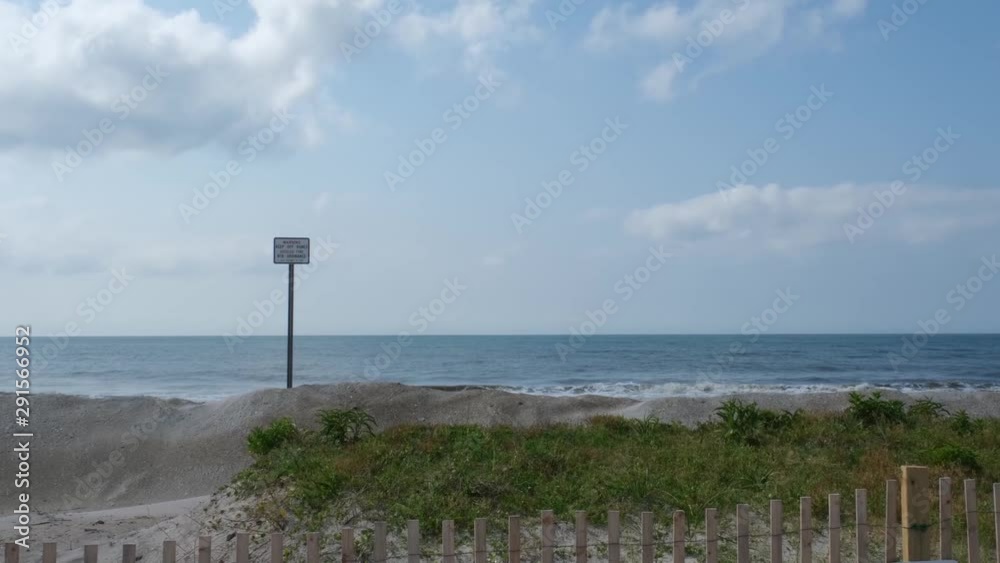 Scenic view of the inlet waters at Topsail Island, a vacation destination in North Carolina Scenic view of the inlet waters at Topsail Island, a vacation destination in North Carolina
