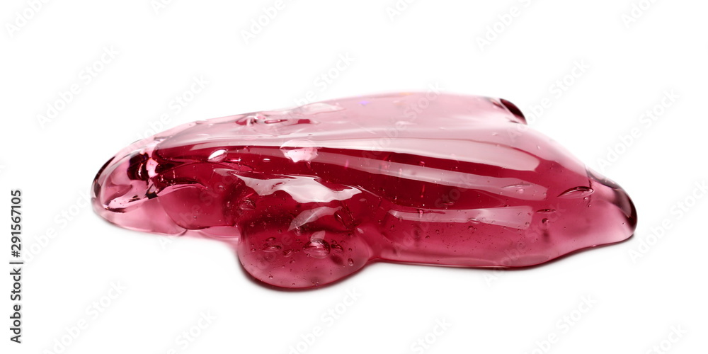 Red sleaze puddle, slime isolated on white background Red sleaze puddle, slime isolated on white background