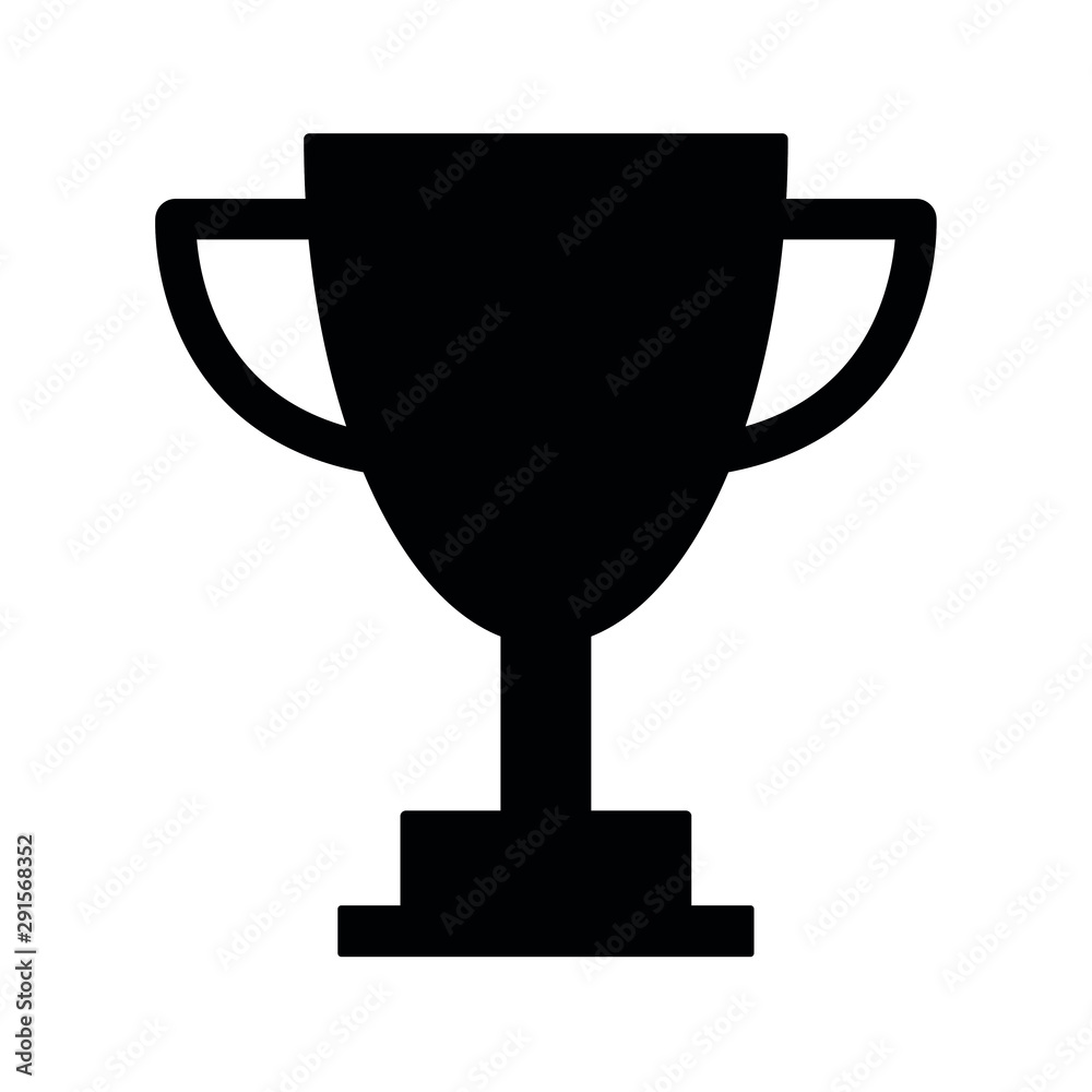 trophy icon. black trophy cup icon vector trophy icon. black trophy cup icon vector