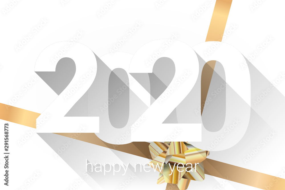 Fototapeta premium 2020 - happy new year 2020
