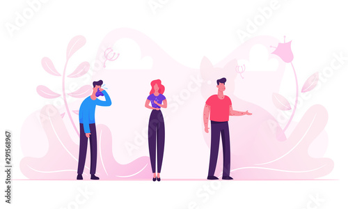 Sick Patients with Allergy Symptoms Visiting Doctor. Intolerance Persons Illness with Cough, Cold and Sneeze Need Allergen Pharmacy and Drugs for Health Treatment. Cartoon Flat Vector Illustration