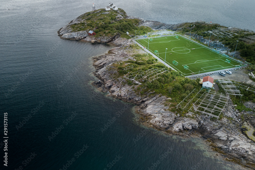 Henningsvær Football Soccer Stadium Lofoten Norway