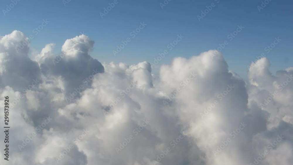 Beautiful view above the clouds out of a flying airplane. Beautiful view above the clouds out of a flying airplane.