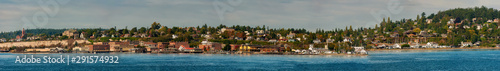 Panoramic View of Historic Port Townsend, Washington. Port Townsend is steeped in fascinating history, from its Native American roots to its Victorian architecture and maritime legacy.