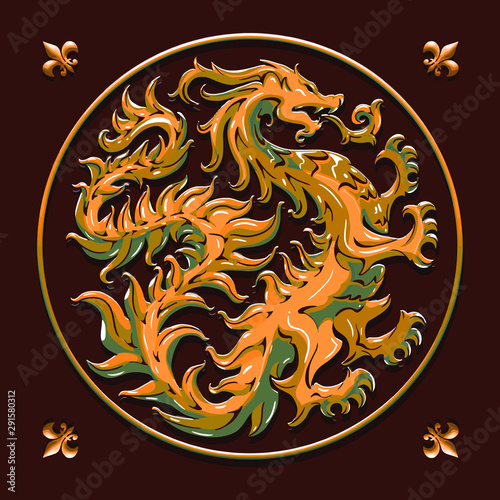 dragon illustration tee shirt wallpaper logo graphic design