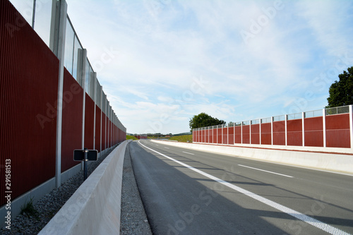 eine neue leere Autobahn in NRW Deutschland, Autobahn vor der Eröffnung, A33,  photo