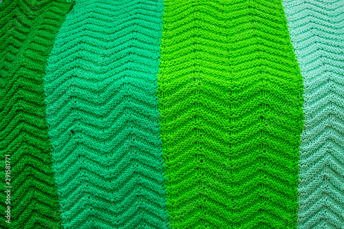 Green Knitted Afghan