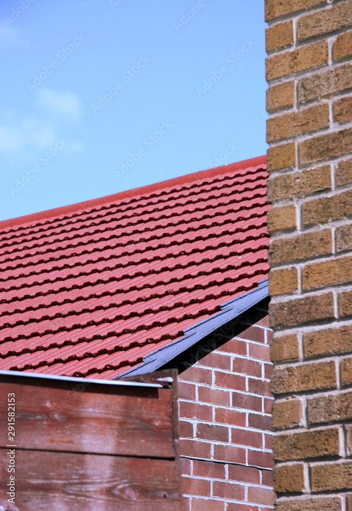 architectural textures of a roof