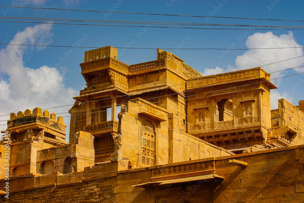 abandoned and ancient ruins in jaisalmer, Rajasthan, India