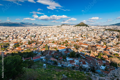 Crowded city of Athens