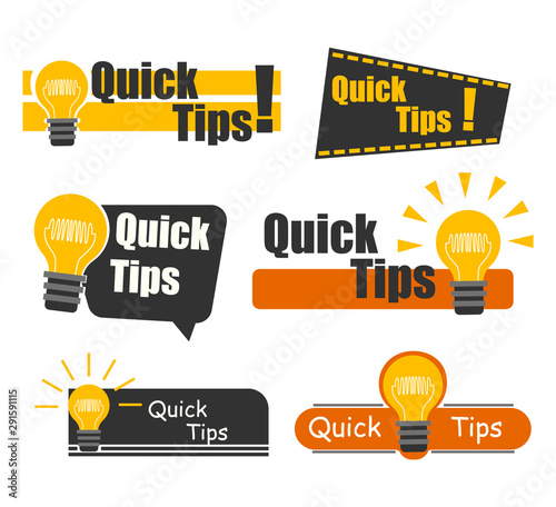 Quick tips, hint, tooltip for website. 