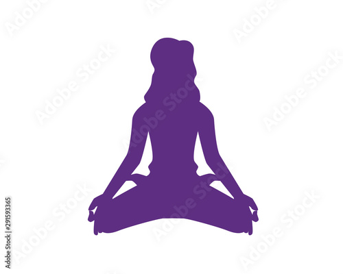 A Young Girl Practicing Yoga 