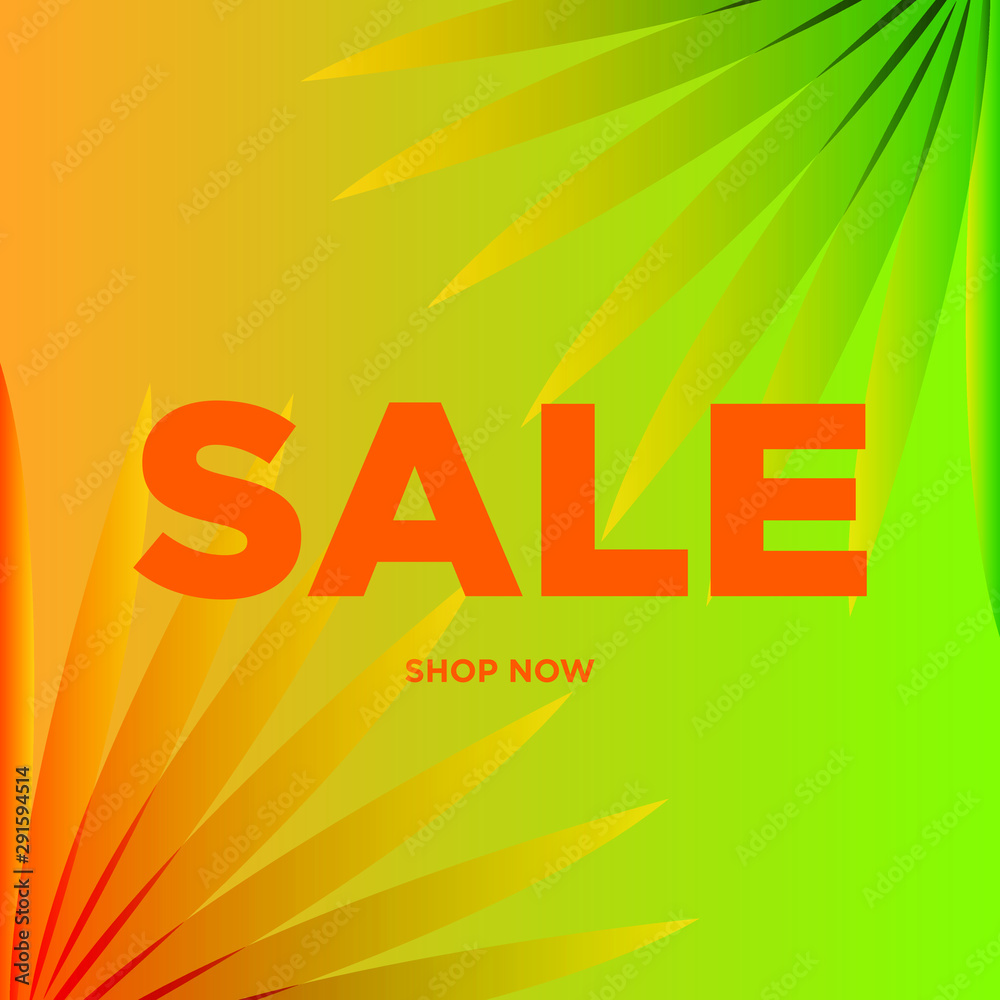 sale banner template with abstract modern vector design 