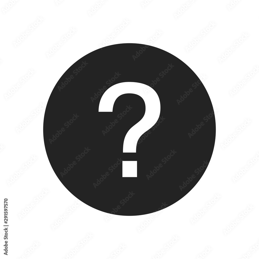Question mark vector icon in modern design style for web site and mobile app Question mark vector icon in modern design style for web site and mobile app