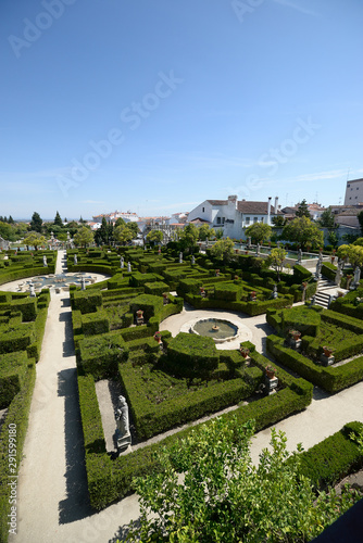 Gardens of the ancient bishop's palace at Castelo Branco © martinred