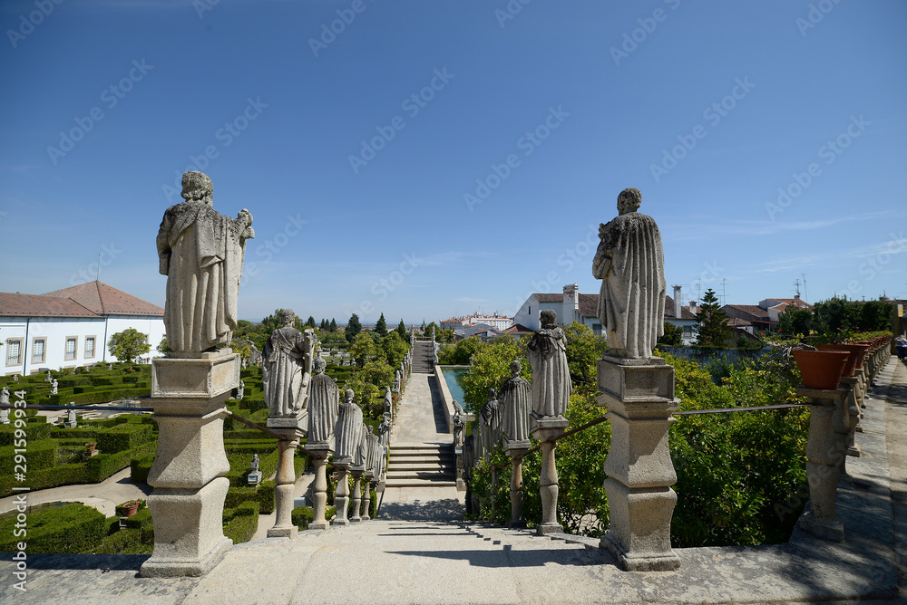 Gardens of the ancient bishop's palace at Castelo Branco