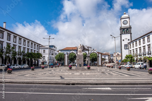Azores, Ponta Delgada, City Gates Entrance - Portas da Cidade - Ponta Delgada City, São Miguel Island, Azores, Portugal photo
