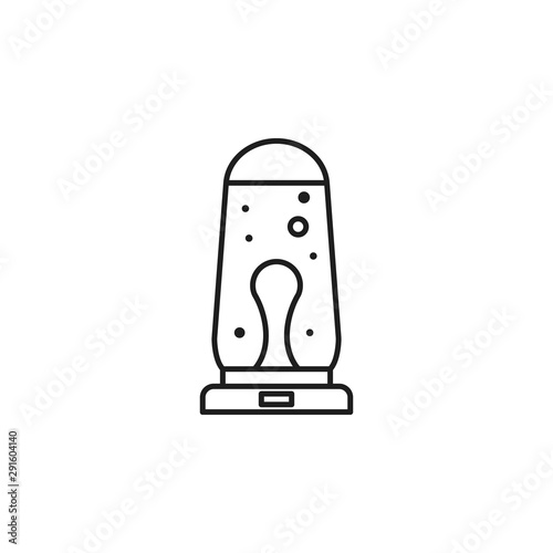 Decorative lamp lava light icon. Element of party lighting thin line icon
