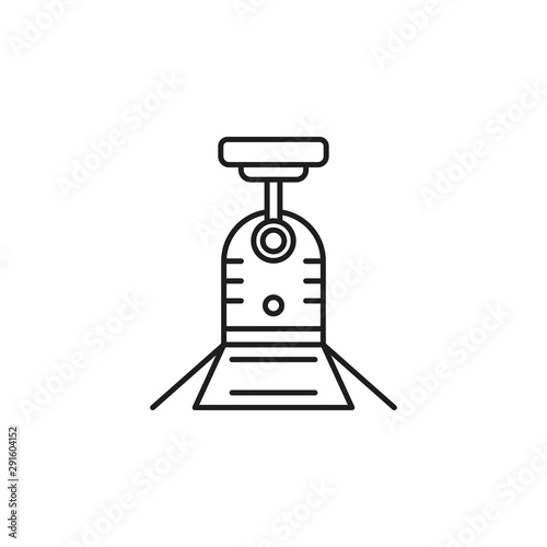 Lamp light lighting reflector spot icon. Element of party lighting thin line ico
