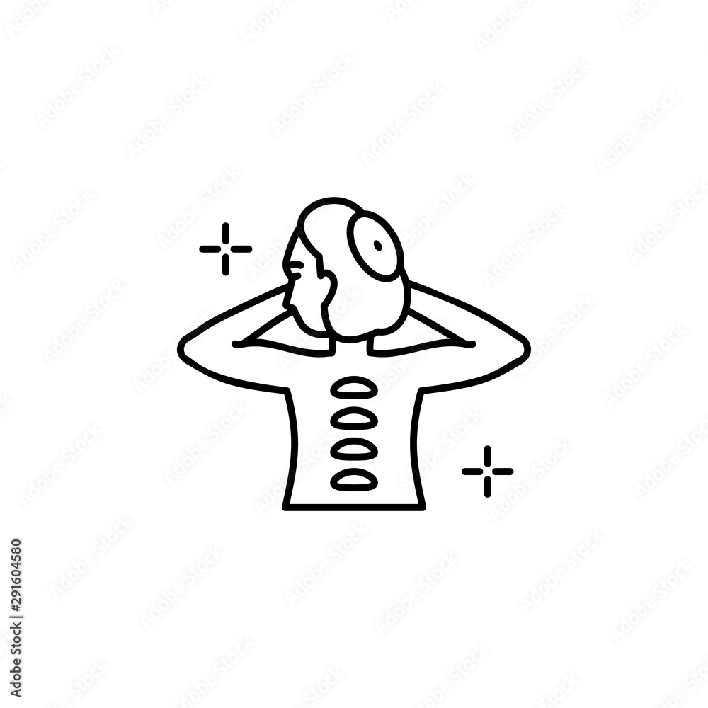 Massage stones spa icon. Element of spa thin line icon
