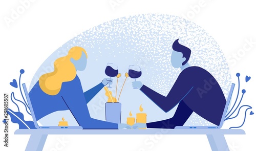 Couple Have Virtual Relationship, Internet Dating.