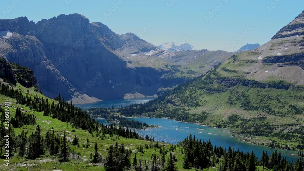 Aerial view of the Hidden Lake of Logan Pass Aerial view of the Hidden Lake of Logan Pass