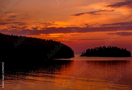 Lake Ladoga at sunset