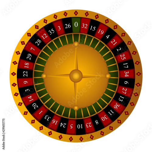 Isolated roulette image on a white background - Vector