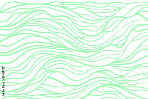 Abstract wavy background. Hand drawn waves. Stripe texture with many lines. Waved pattern. Colored illustration for banners, flyers or posters