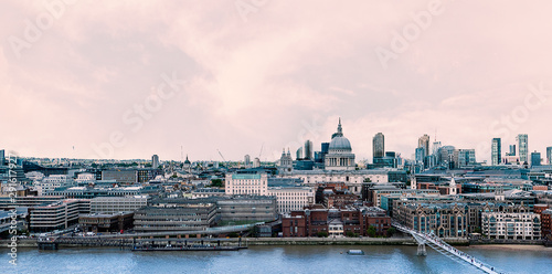 Panorama view of London cityscape