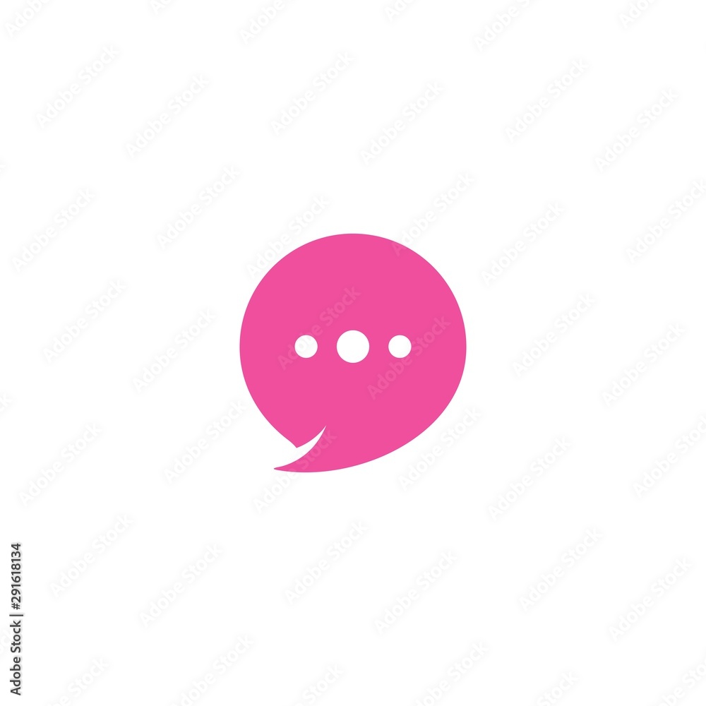 Speech bubble icon and Logo Speech bubble icon and Logo