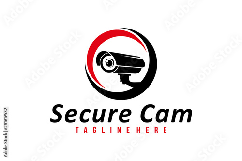 secure cam logo icon vector isolated