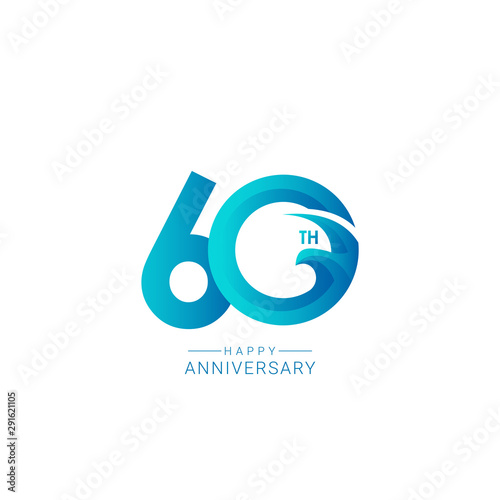 60 Years Anniversary Bird Model Vector Template Design Illustration Free Download 60 Years Anniversary Bird Model Vector Template Design Illustration - GFXLoad