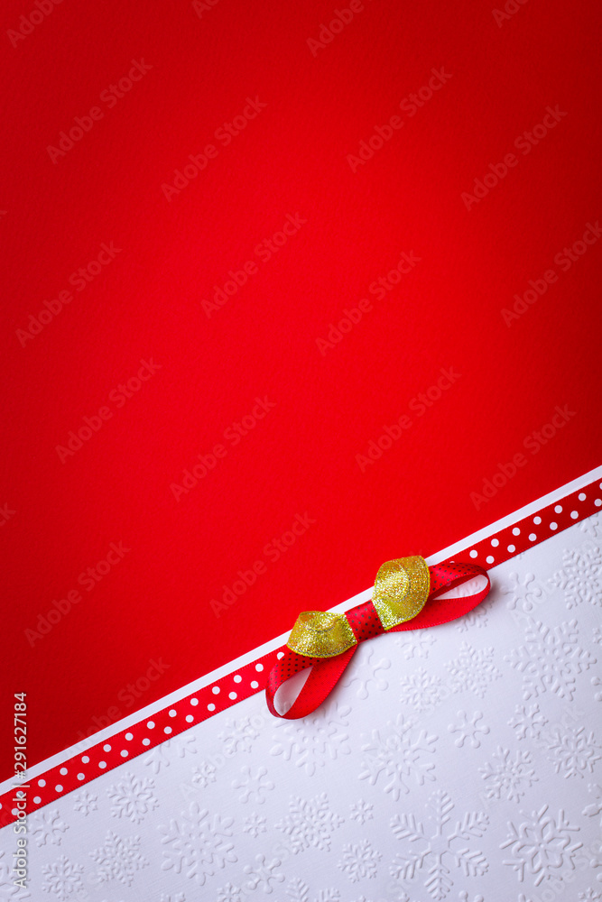 Christmas card with space and christmas decoration