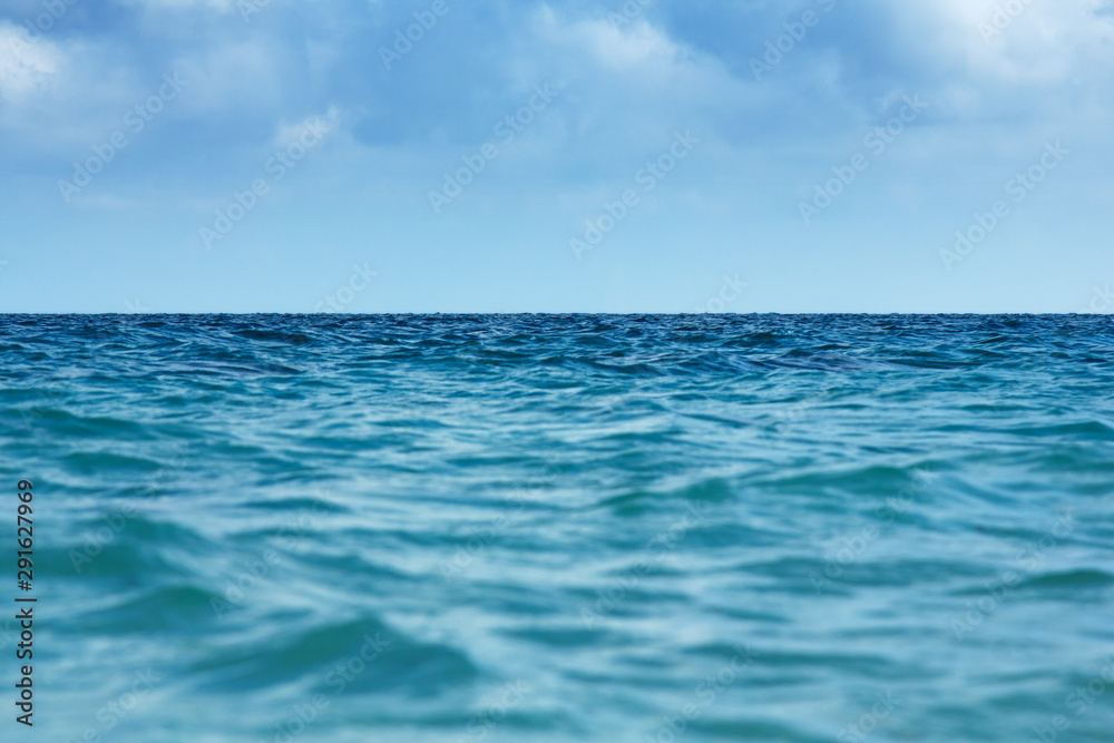 Blue ocean background. Water wave texture. Sea surface.