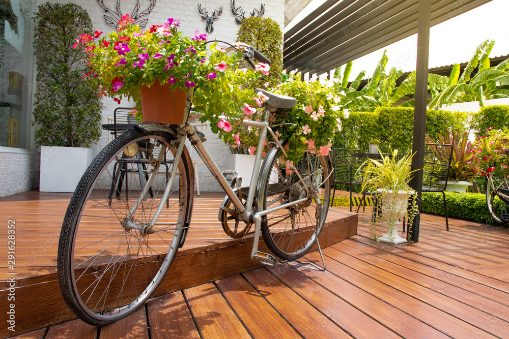 bicycle in the garden