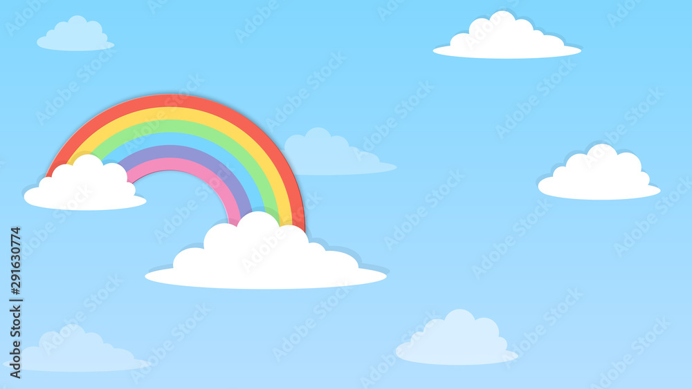 Abstract kawaii Colorful Sky rainbow background. Soft gradient pastel Comic graphic. Concept for wedding card design or presentation Abstract kawaii Colorful Sky rainbow background. Soft gradient pastel Comic graphic. Concept for wedding card design or presentation