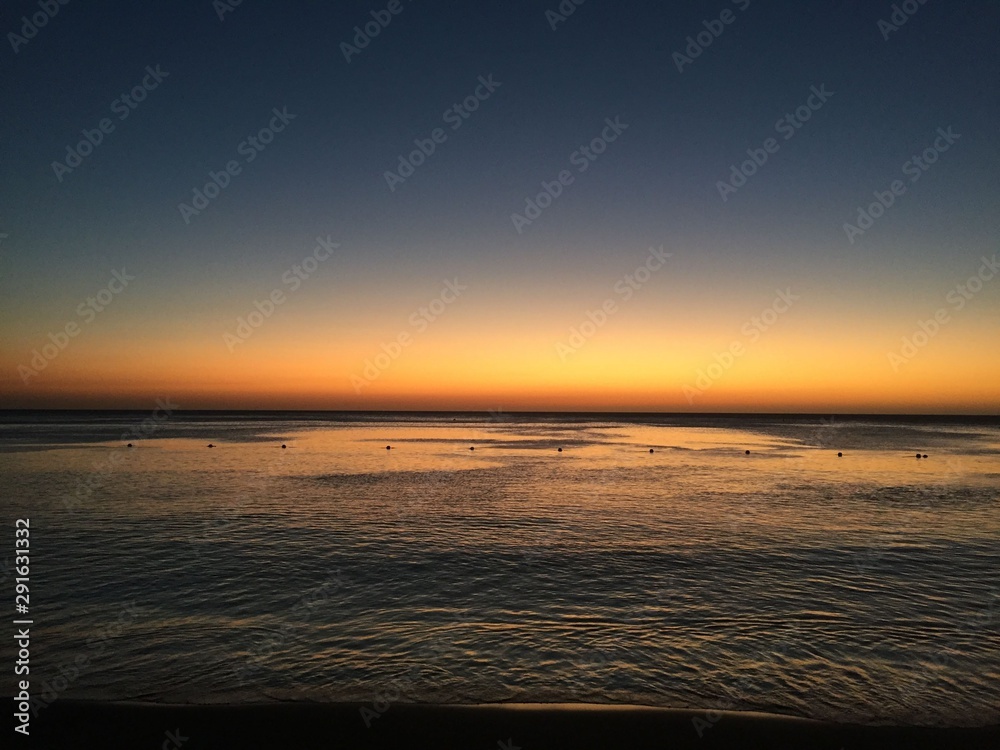 Obraz premium Atardecer amarillo