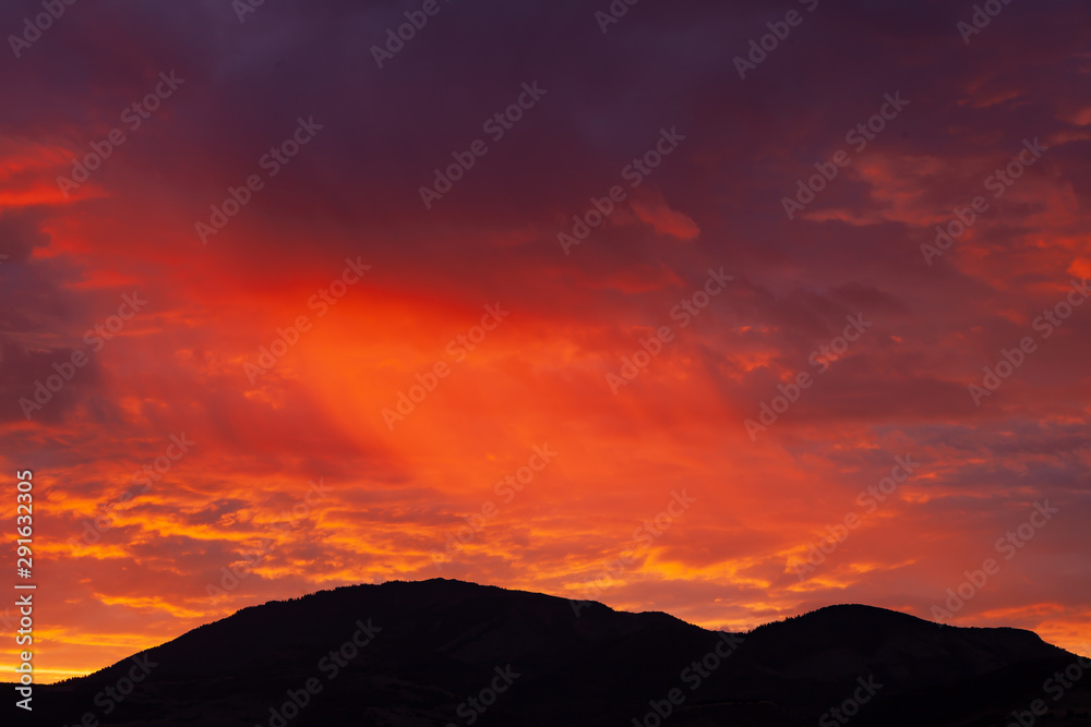 Brilliant Rocky Mountain Sunrise