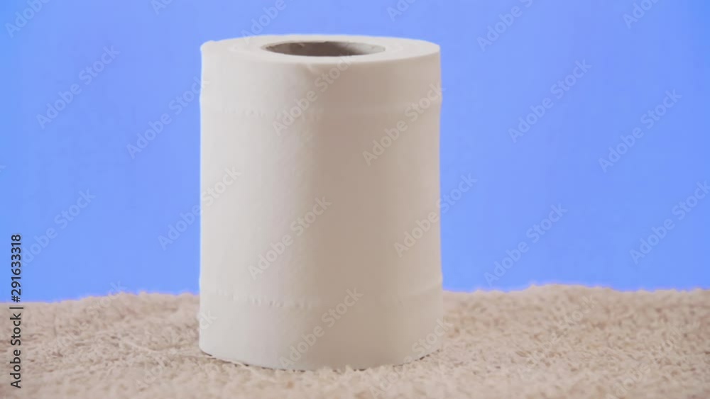 Picking many sheets from a good toilet paper roll, almost full and