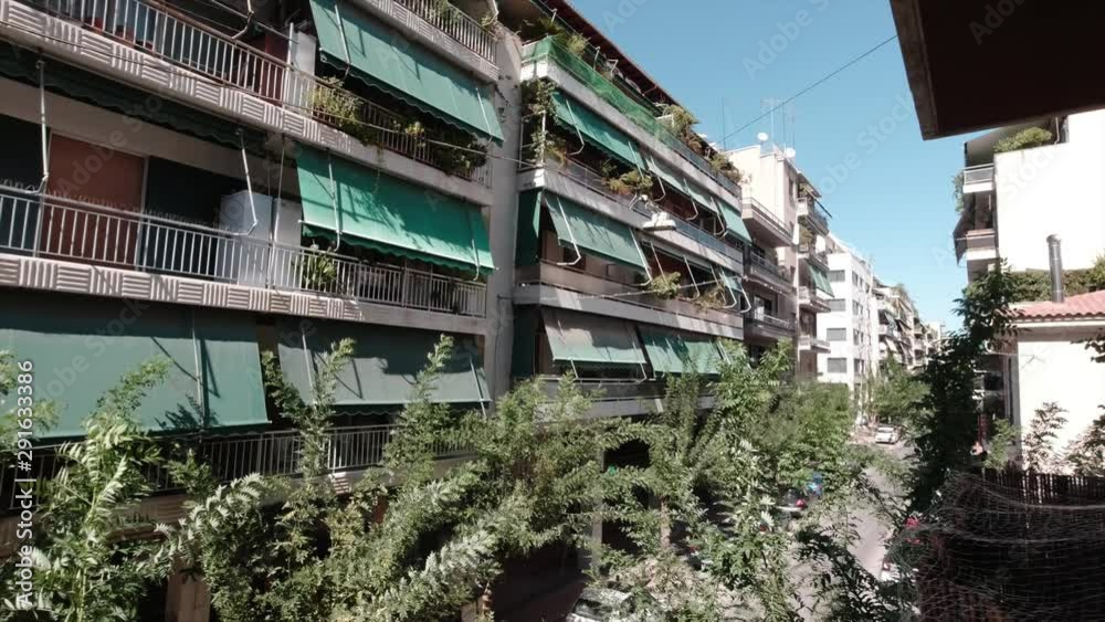 View of residential area in Metaksourgeio, Athens View of residential area in Metaksourgeio, Athens